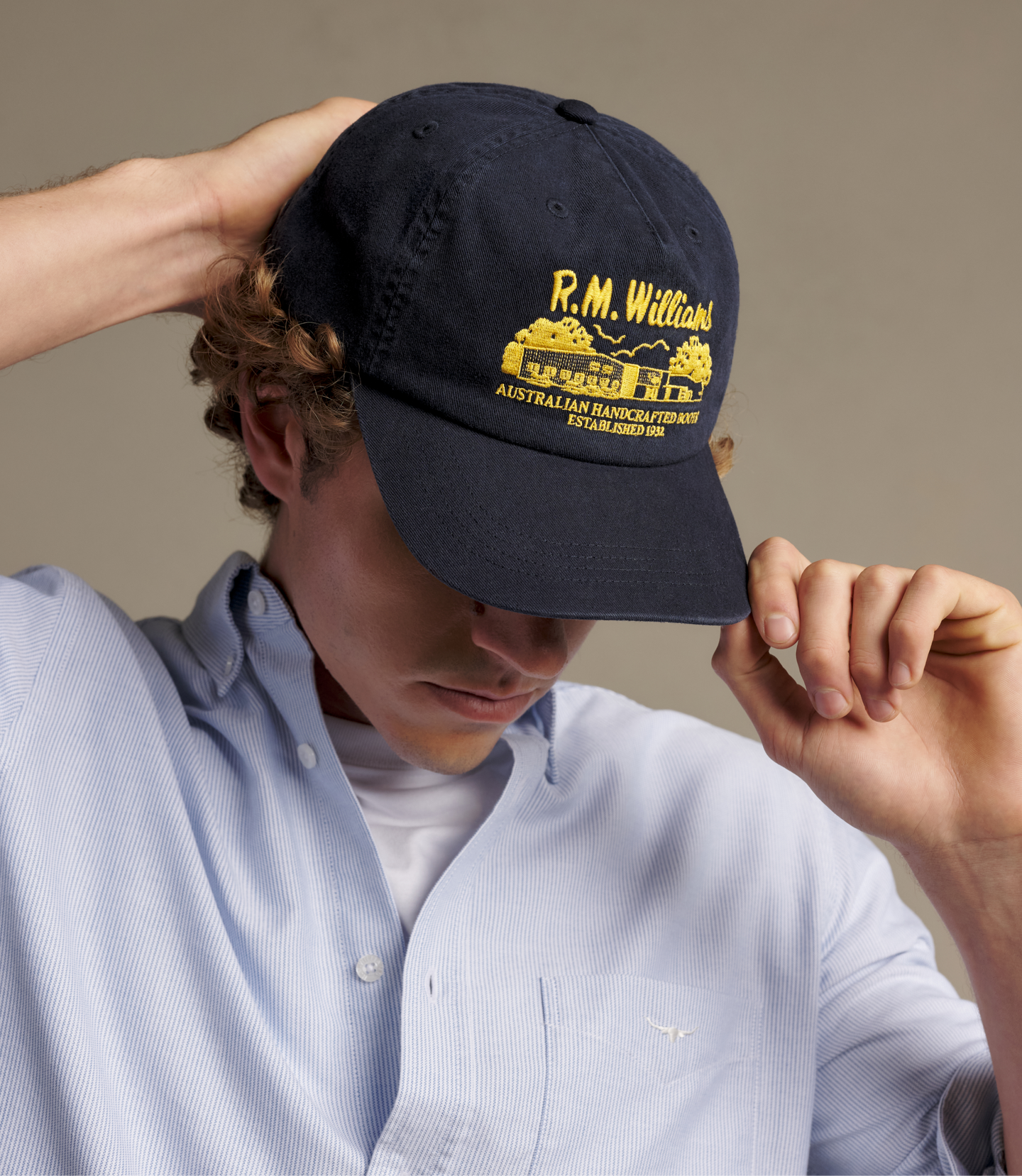 R.M.Williams - Workshop Twill Cap - Navy