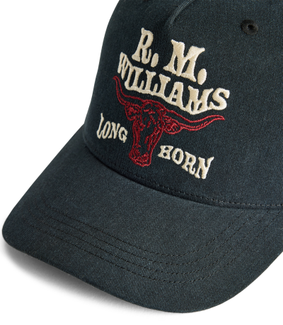 R.M.Williams -  Longhorn Trucker Cap - Black Wash