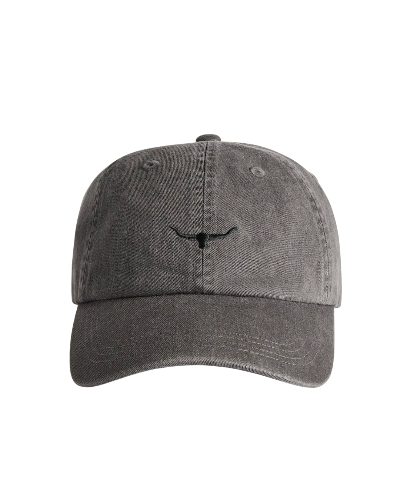 R.M.Williams - Mini Longhorn twill cap - Charcoal