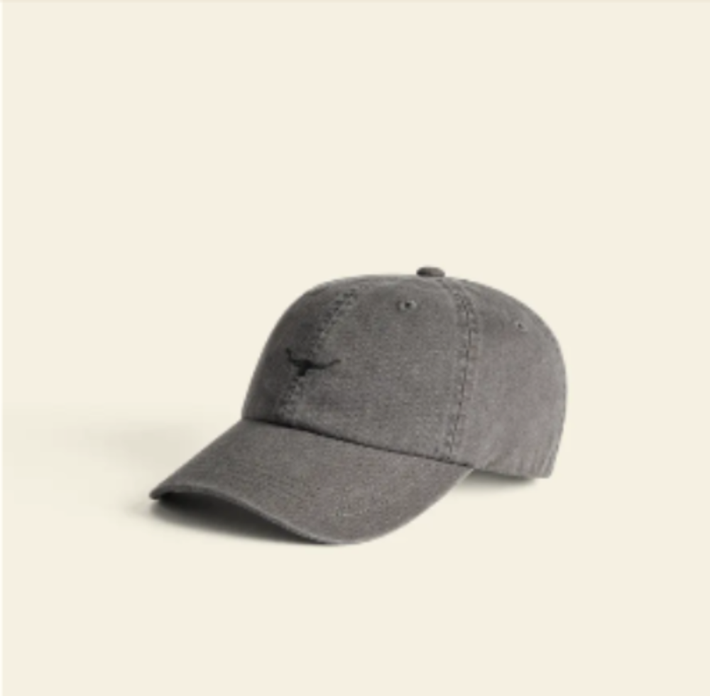 ACX9OCTC201_R.M.Williams - Mini Longhorn twill cap - Charcoal