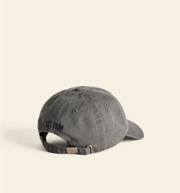 ACX9OCTC201_R.M.Williams - Mini Longhorn twill cap - Charcoal