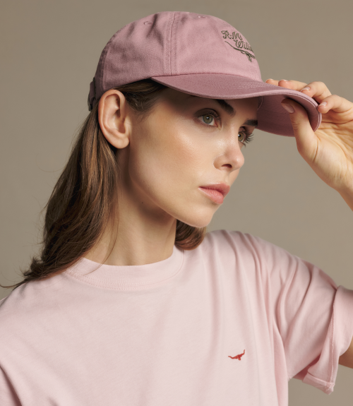 R.M.Williams -  Script Longhorn Cap - Mauve