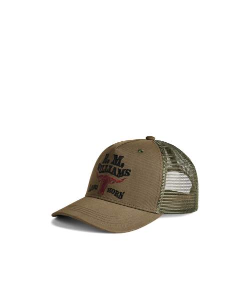 R.M.Williams -  Longhorn Trucker Cap - Dark Olive