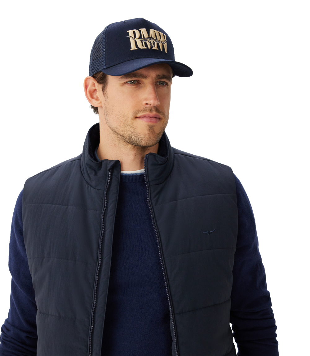 R.M.Williams - RMW Steers Head Trucker Cap - Navy