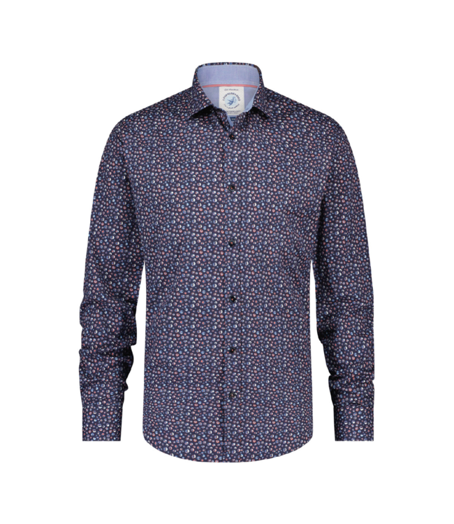 A Fish Named Fred - Bubble Structure - long sleeve shirt - navy