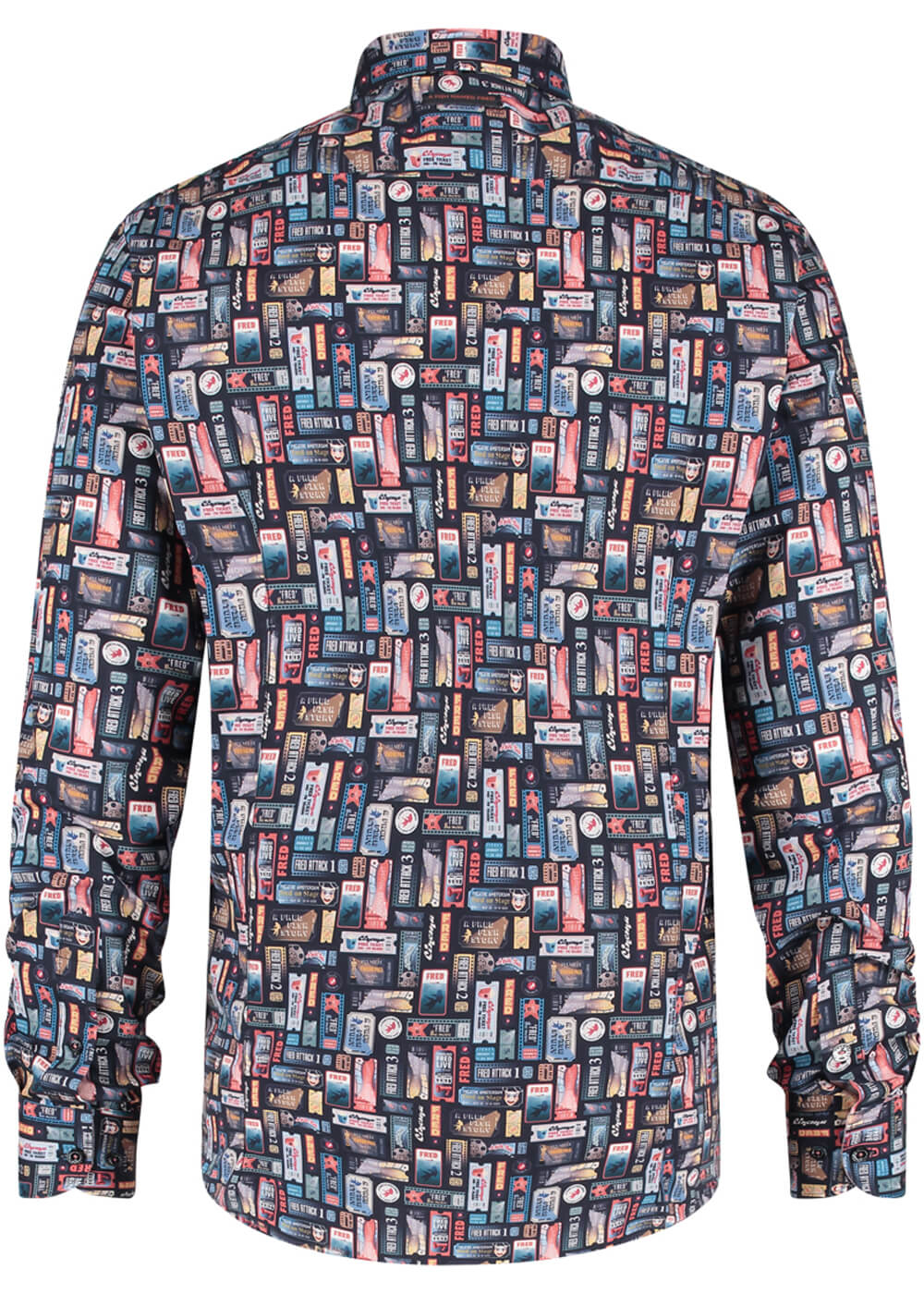 A Fish Named Fred - Cinema Tickets Shirt - Navy