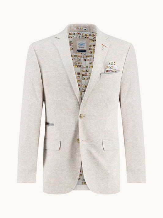 A Fish Named Fred - Check Sports Coat - Natural