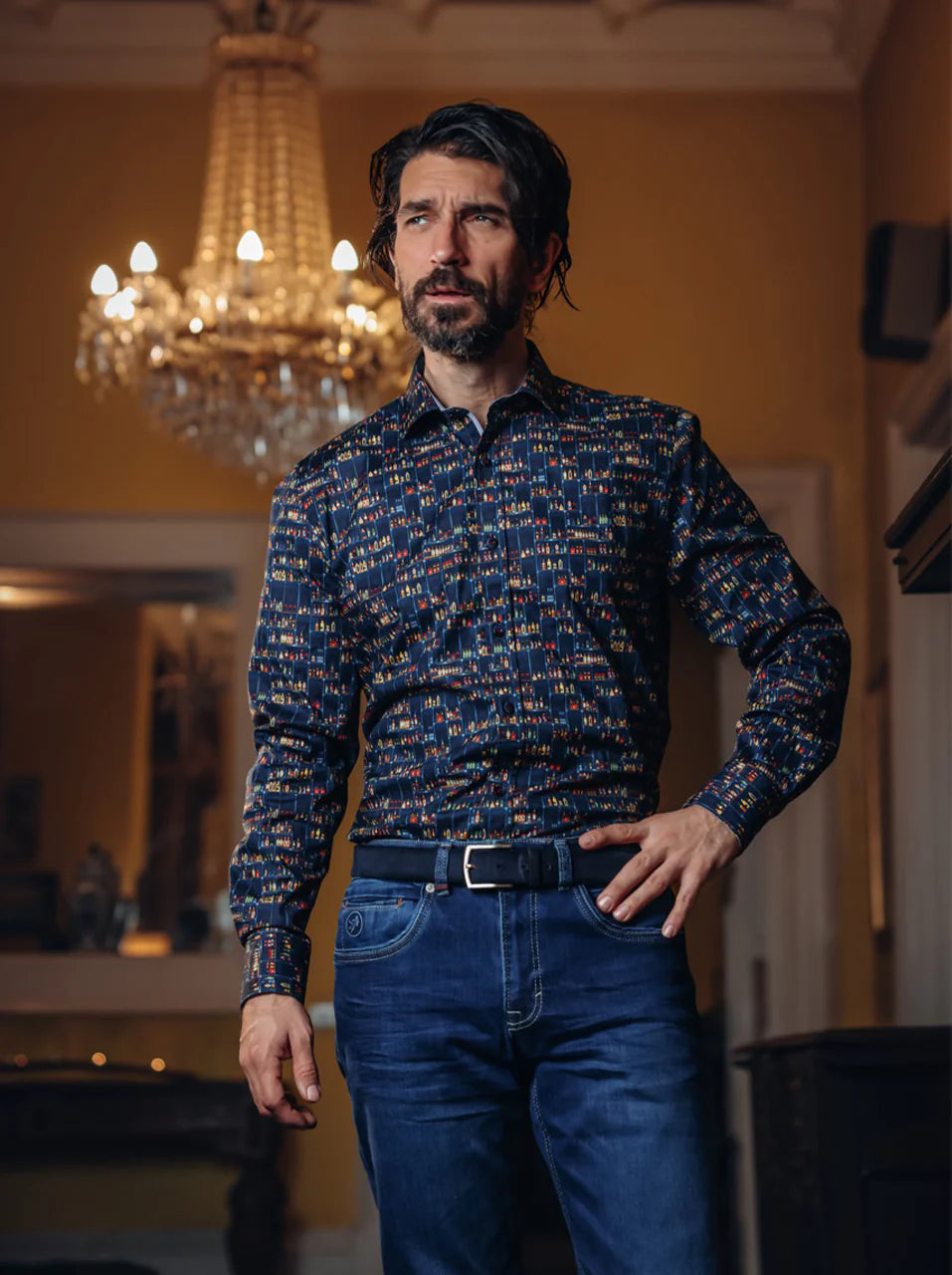 A Fish Named Fred - Liquor Store Shirt - Navy
