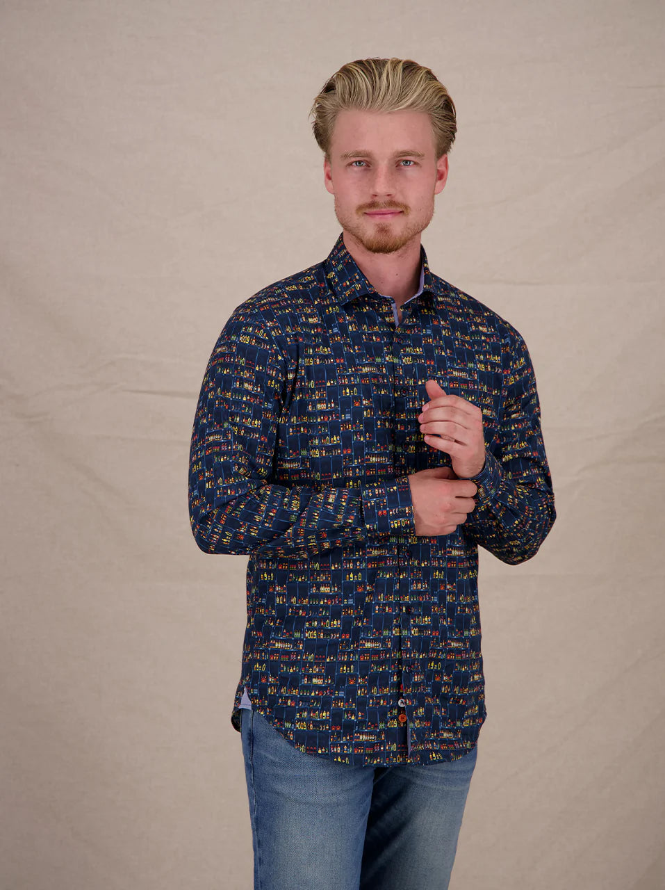 A Fish Named Fred - Liquor Store Shirt - Navy