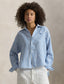 Polo Ralph Lauren - Wide-Cropped, Relaxed Fit Linen Shirt - Stripe - Blue & White