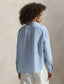 Polo Ralph Lauren - Wide-Cropped, Relaxed Fit Linen Shirt - Stripe - Blue & White