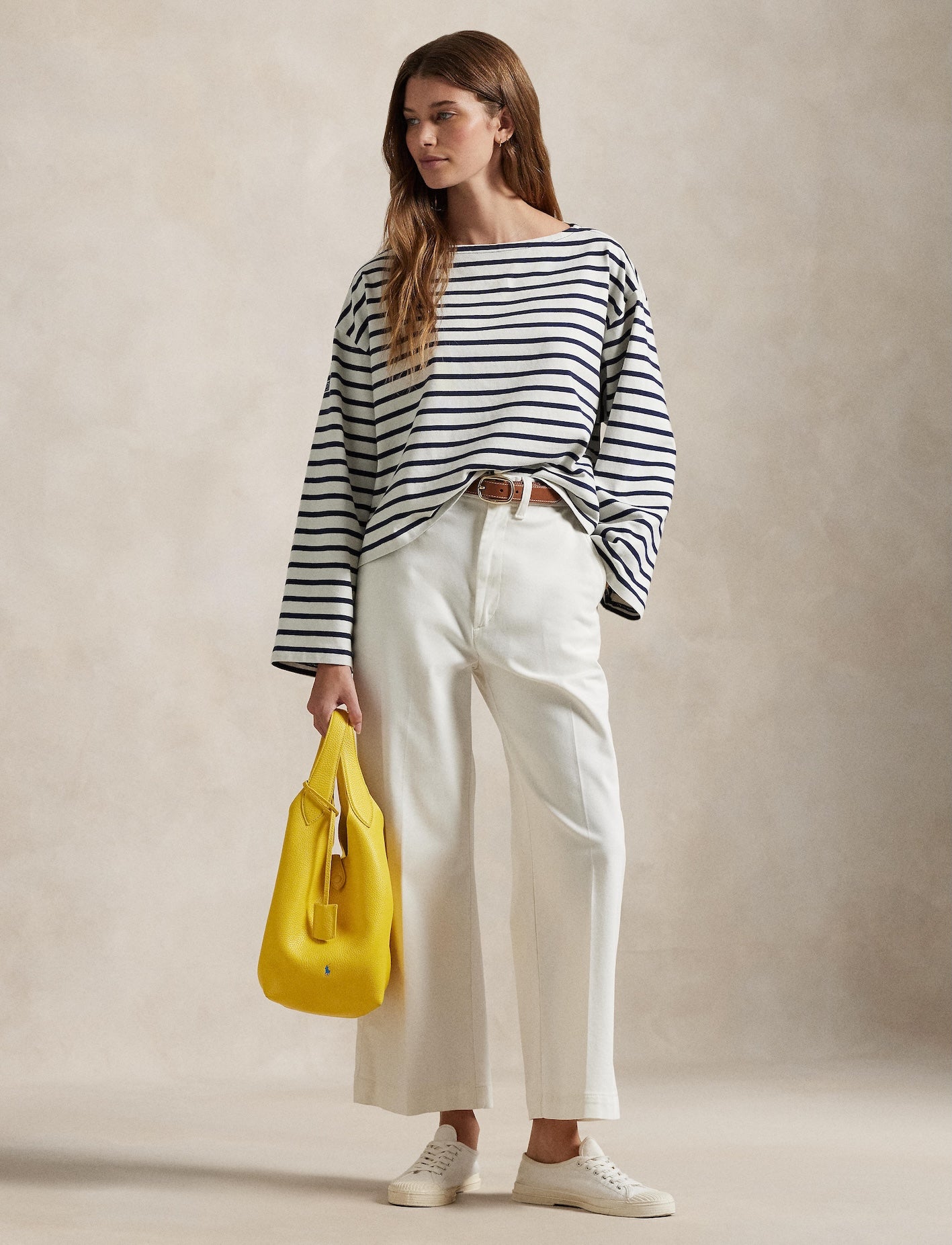 Polo Ralph Lauren - Boat Neck Mariner Tee - Striped - Navy/White