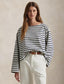 Polo Ralph Lauren - Boat Neck Mariner Tee - Striped - Navy/White