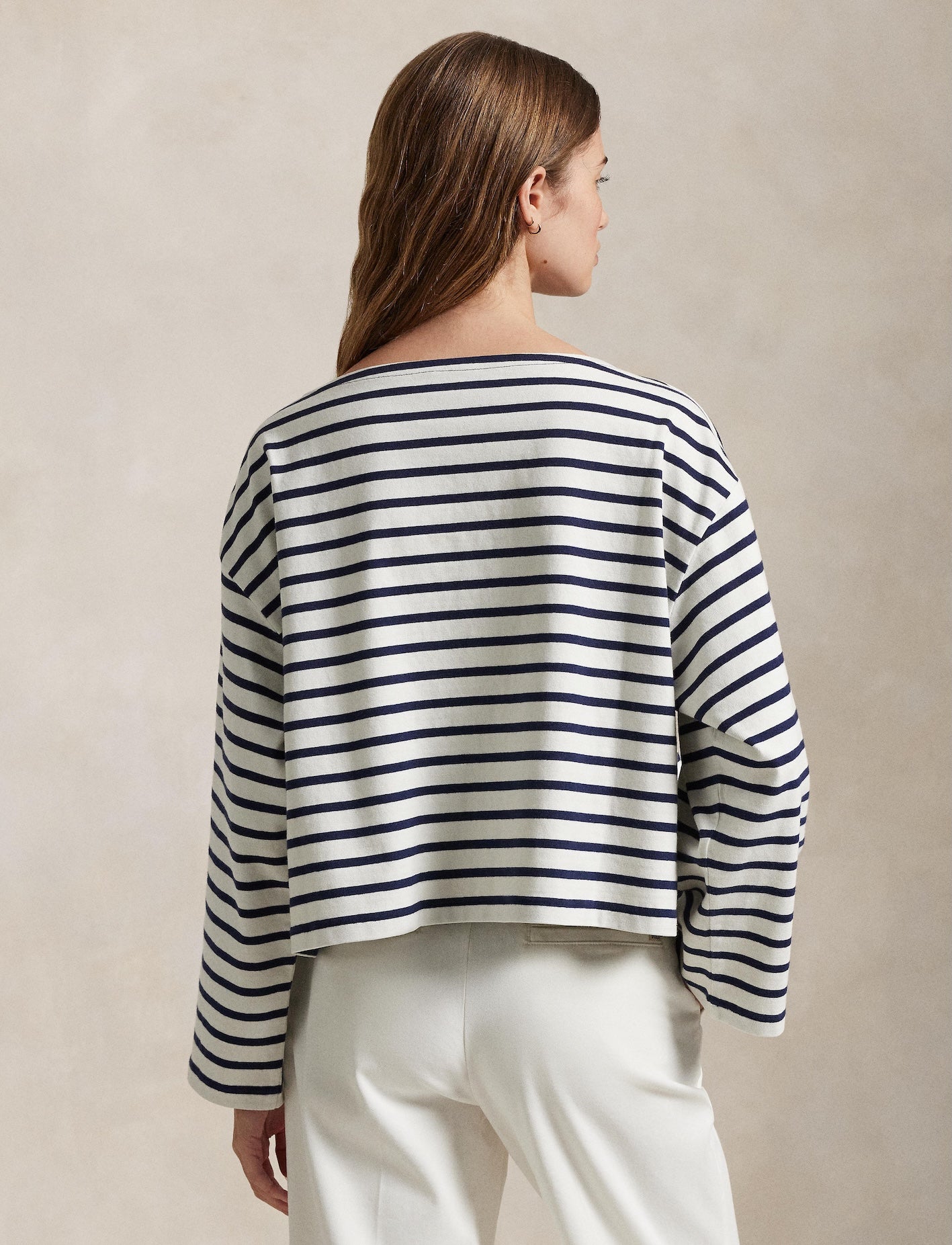 Polo Ralph Lauren - Boat Neck Mariner Tee - Striped - Navy/White