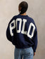 Polo Ralph Lauren - Oversized Back Logo Fleece Crew Neck - Newport Navy