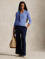Polo Ralph Lauren - Cable Knit Cotton V-Neck Jumper - Litchfield Blue