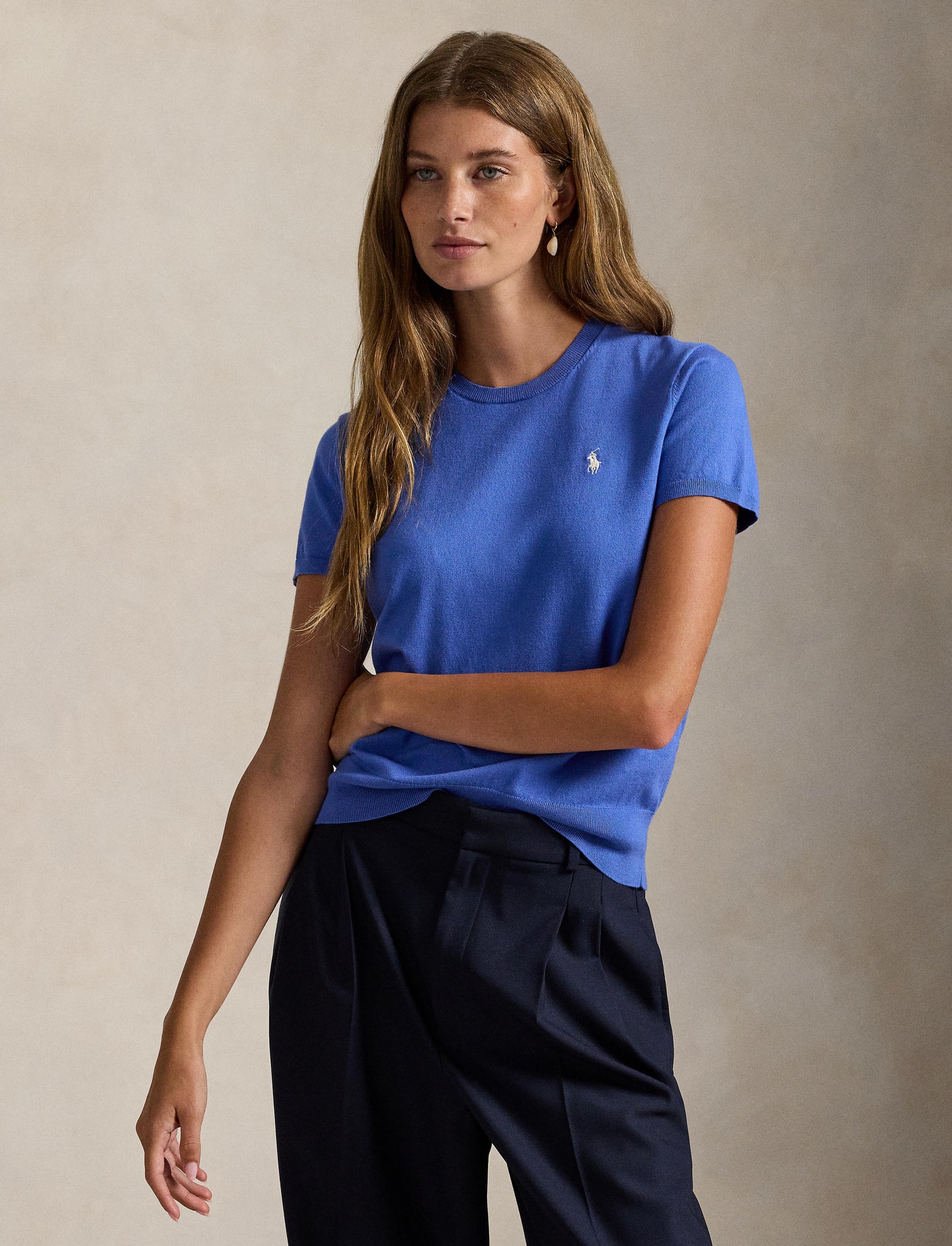 Polo Ralph Lauren - Short Sleeve Crew Neck Jumper - Indigo Sky