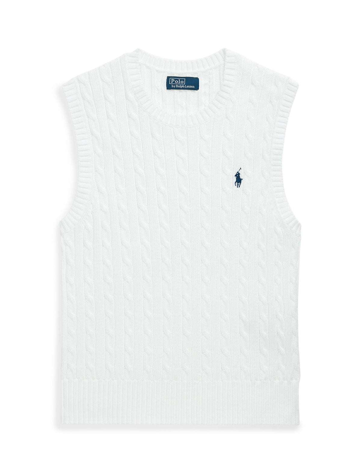 Polo Ralph Lauren - Cable-Knit Cotton Vest - White