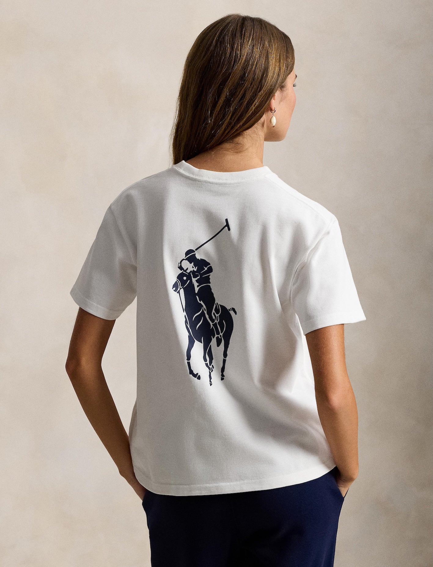 Polo Ralph Lauren -  Big Pony Cotton Crewneck T-shirt - White