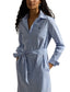 Polo Ralph Laruen - Belted Striped Cotton Shirtdress - Medium Blue & White