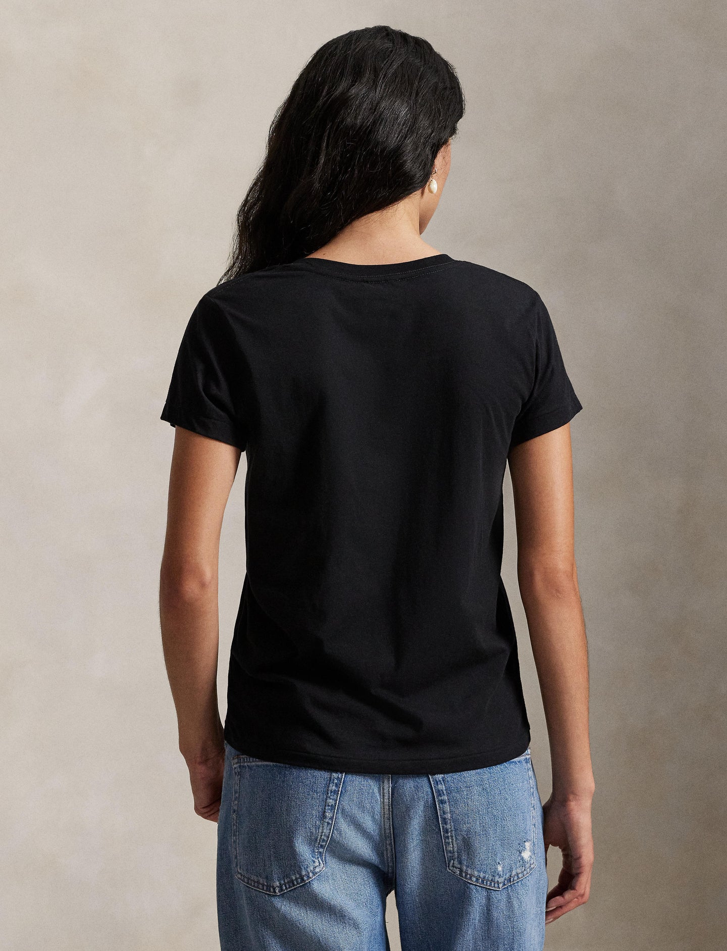 Polo Ralph Lauren - Cotton Jersey V-Neck T-Shirt - Black