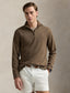 Polo Ralph Lauren - Premium Estate-Rib Knit Quarter Zip Jumper - Chestnut
