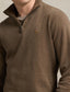 Polo Ralph Lauren - Premium Estate-Rib Knit Quarter Zip Jumper - Chestnut