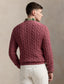 Polo Ralph Lauren - Cotton Cable Knit Crewneck Jumper - Prune Juice