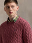 Polo Ralph Lauren - Cotton Cable Knit Crewneck Jumper - Prune Juice