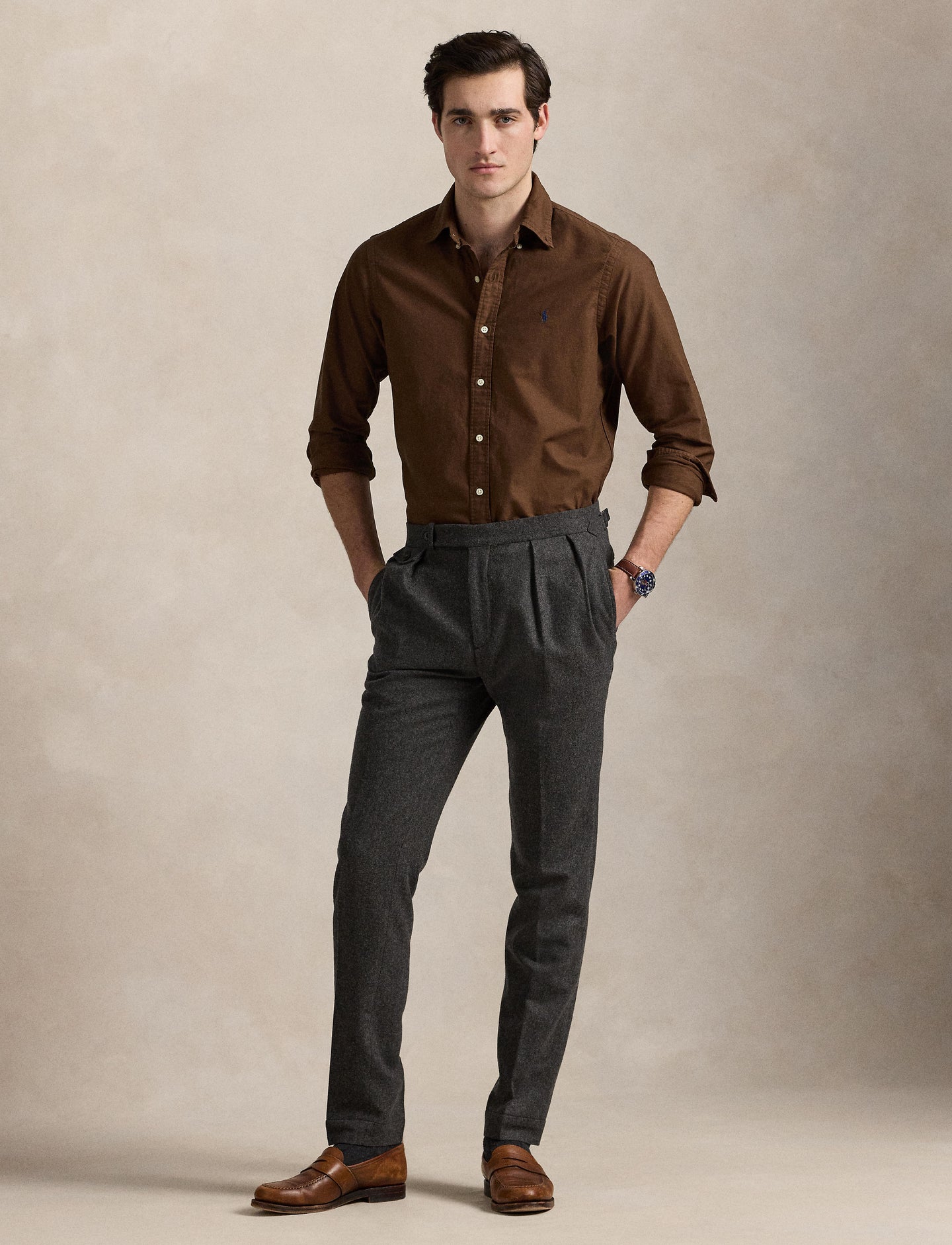 Polo Ralph Lauren - Oxford Shirt - Chocolate Mousse