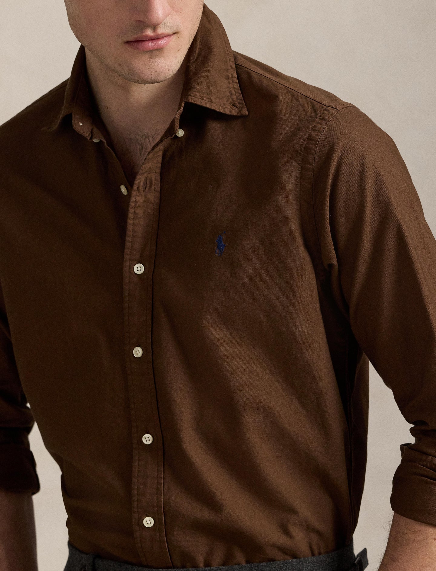 Polo Ralph Lauren - Oxford Shirt - Chocolate Mousse