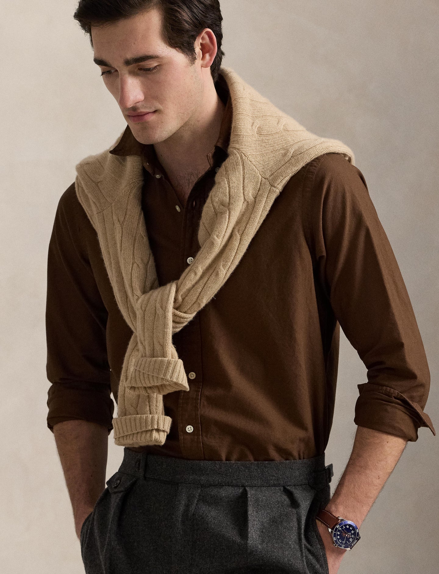 Polo Ralph Lauren - Oxford Shirt - Chocolate Mousse