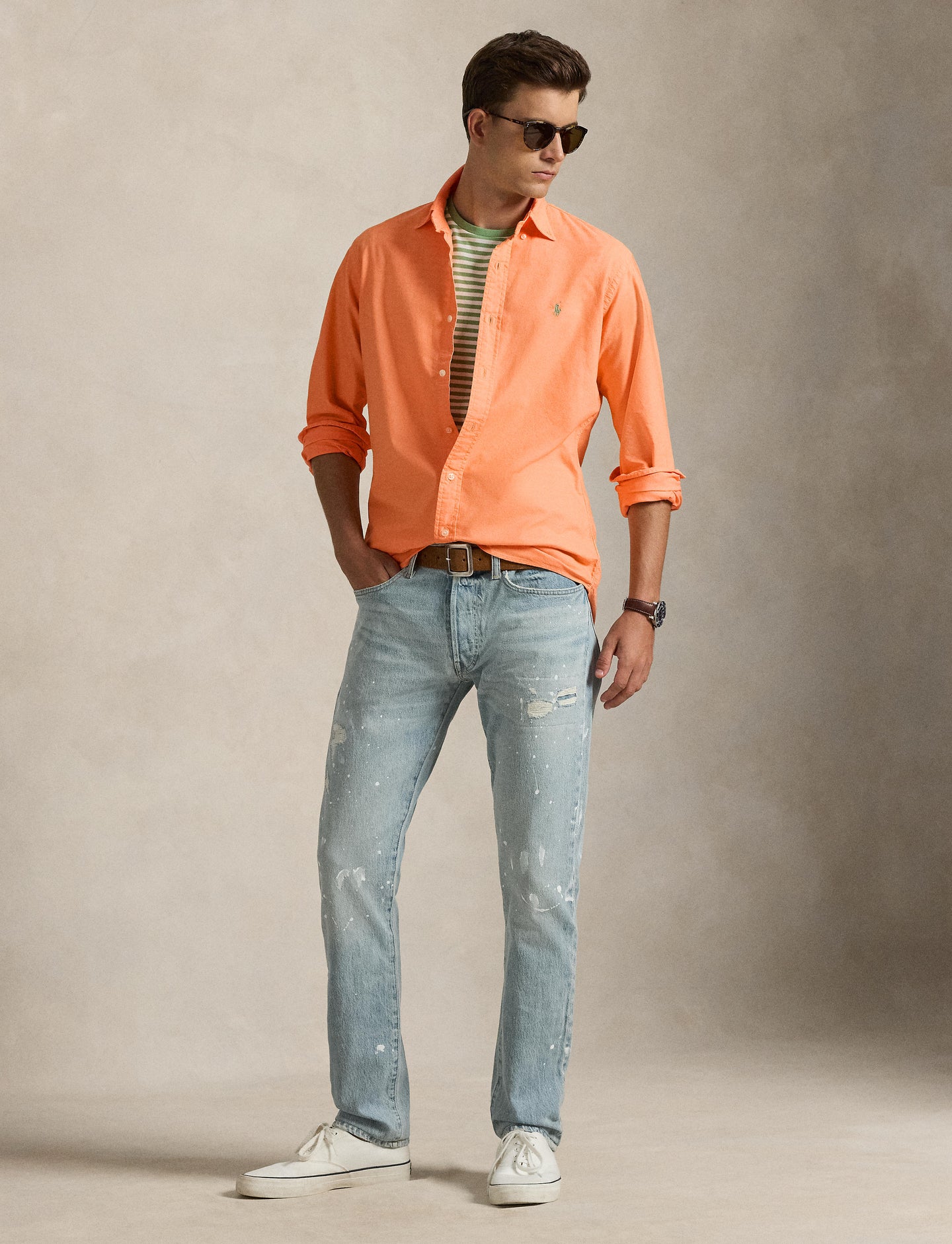 Polo Ralph Lauren - Oxford Shirt - Custom Fit - Pompano Orange