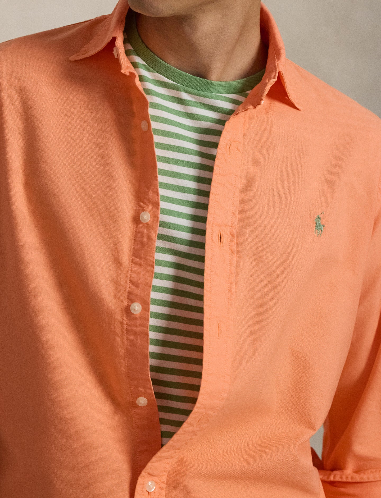 Polo Ralph Lauren - Oxford Shirt - Custom Fit - Pompano Orange