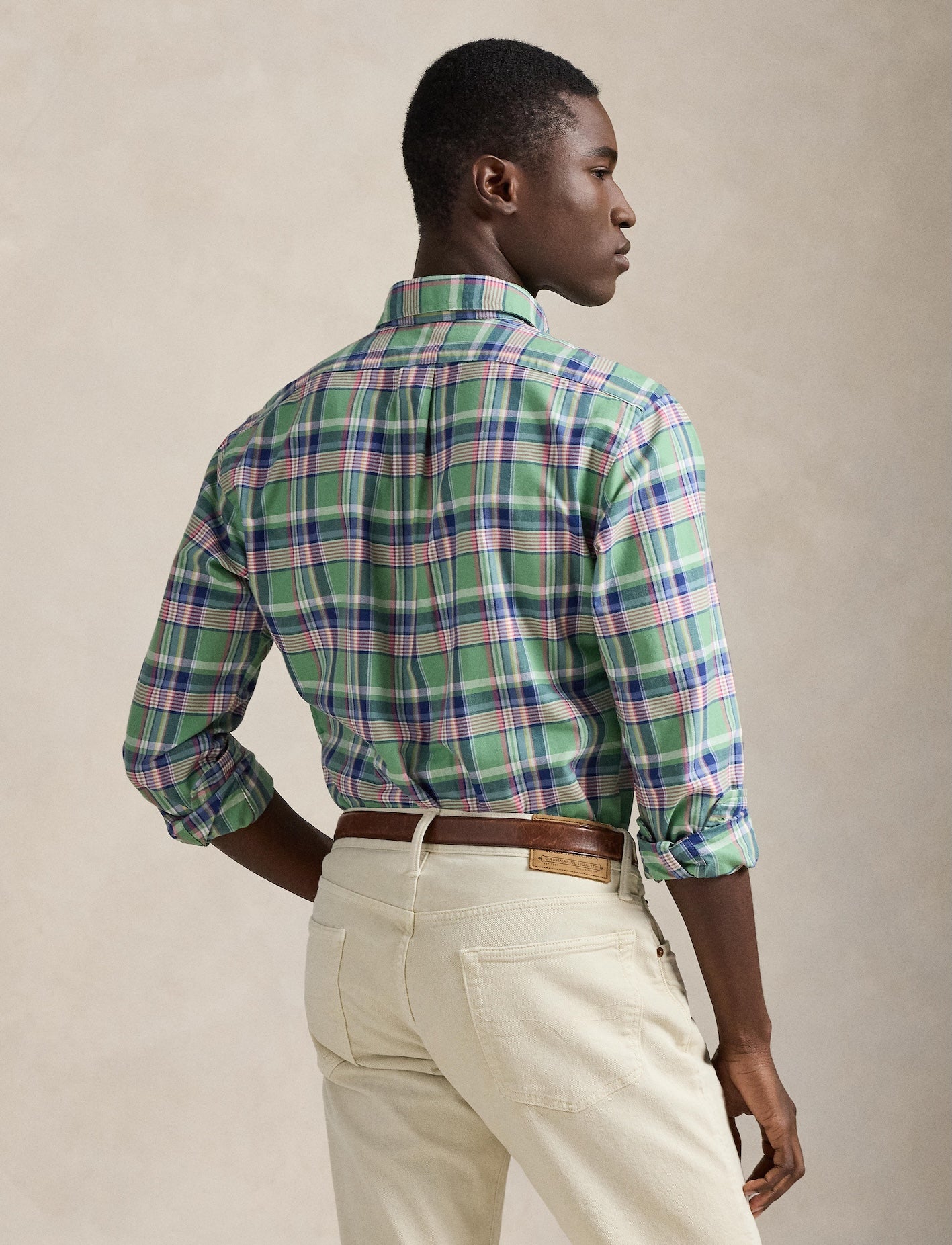 Polo Ralph Lauren - Custom Fit Tattersall Oxford Shirt - Multi Green/Pink