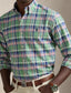 Polo Ralph Lauren - Custom Fit Tattersall Oxford Shirt - Multi Green/Pink