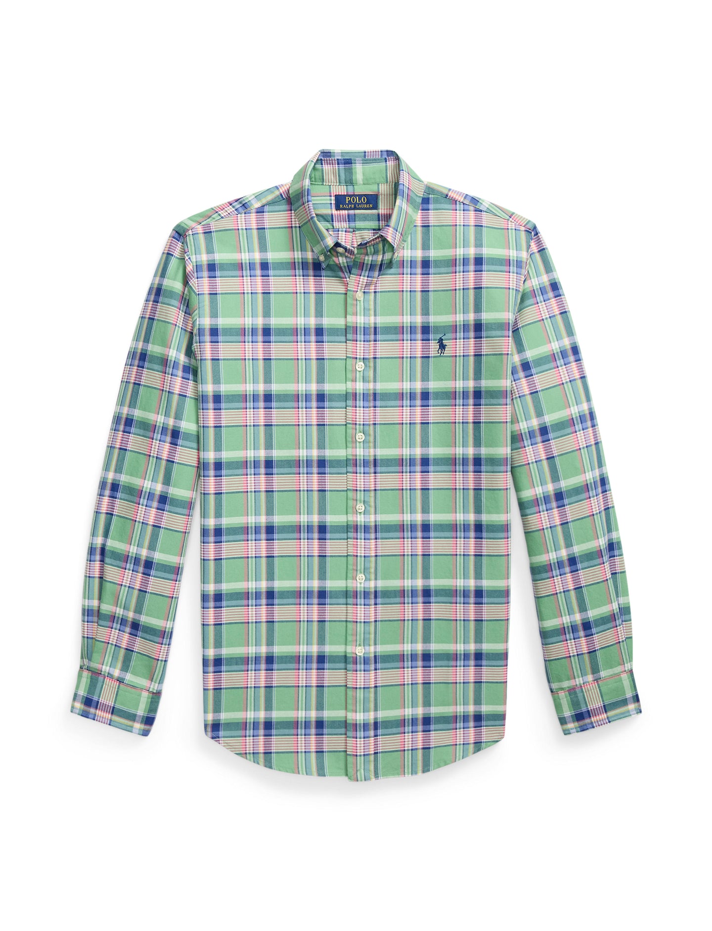 Polo Ralph Lauren - Custom Fit Tattersall Oxford Shirt - Multi Green/Pink