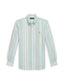 Polo Ralph Lauren - Custom Fit Striped Oxford Shirt - Multi - Green/Purple