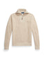 Polo Ralph Lauren - Waffle Knit Wool-Cotton Quarter Zip Sweater - Natural Cream Heather