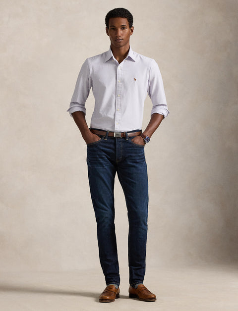 Polo Ralph Lauren - Oxford Shirt - Stripe - Thistle & White