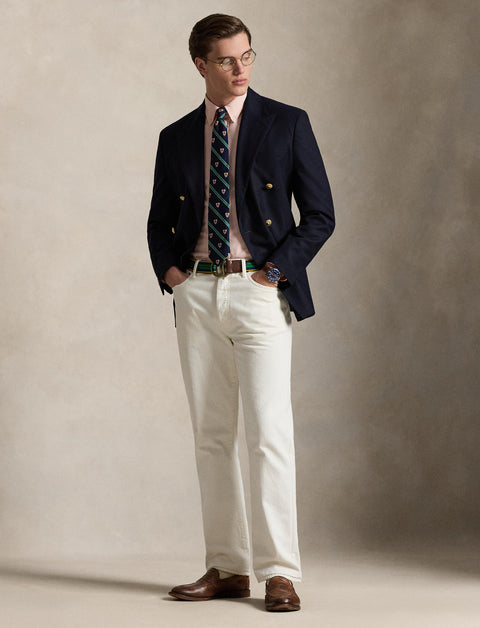 Polo Ralph Lauren - Oxford Shirt - Stripe - Custom Fit - Peach/White