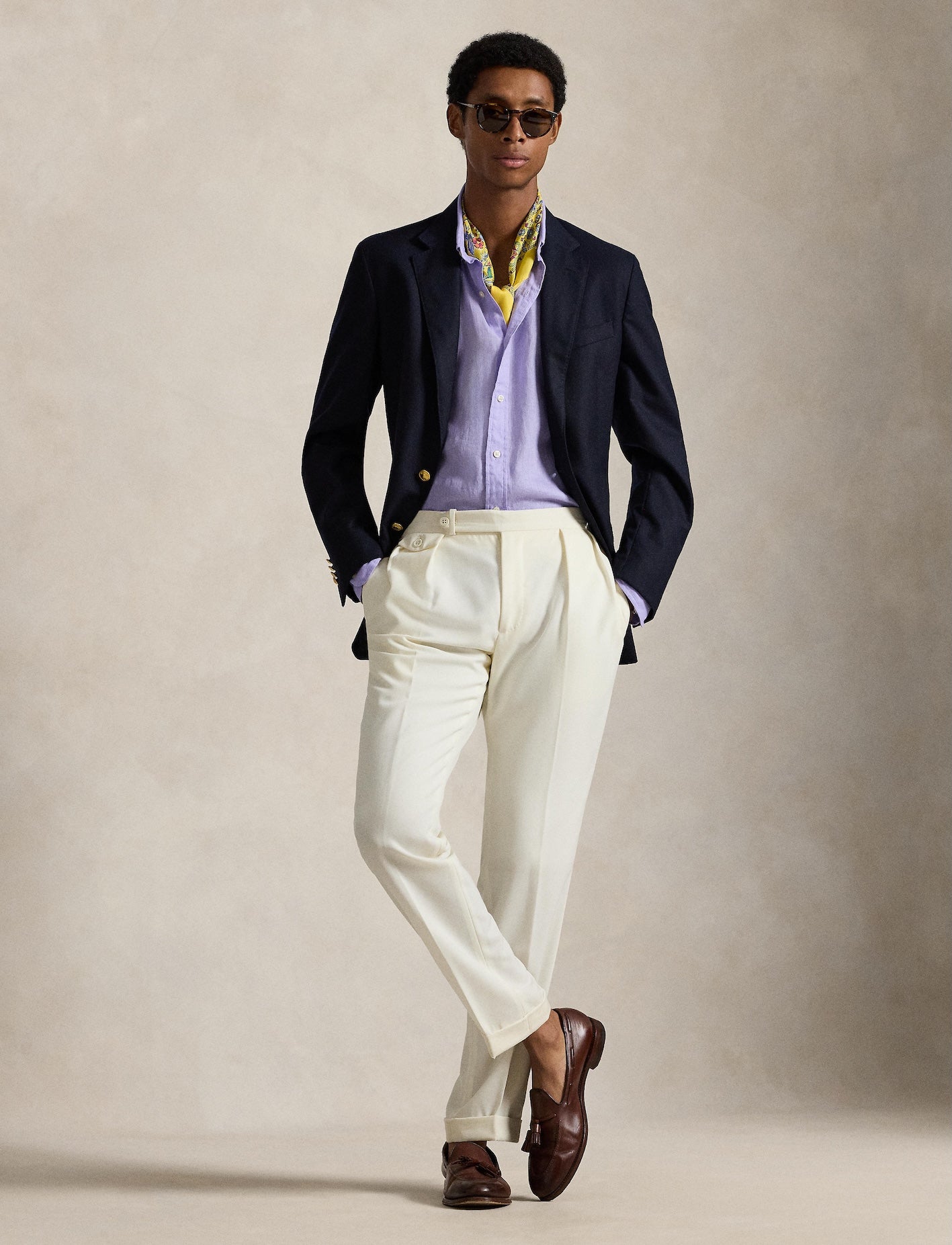 Polo Ralph Lauren - Custom Fit Linen Shirt - Sky Lavender