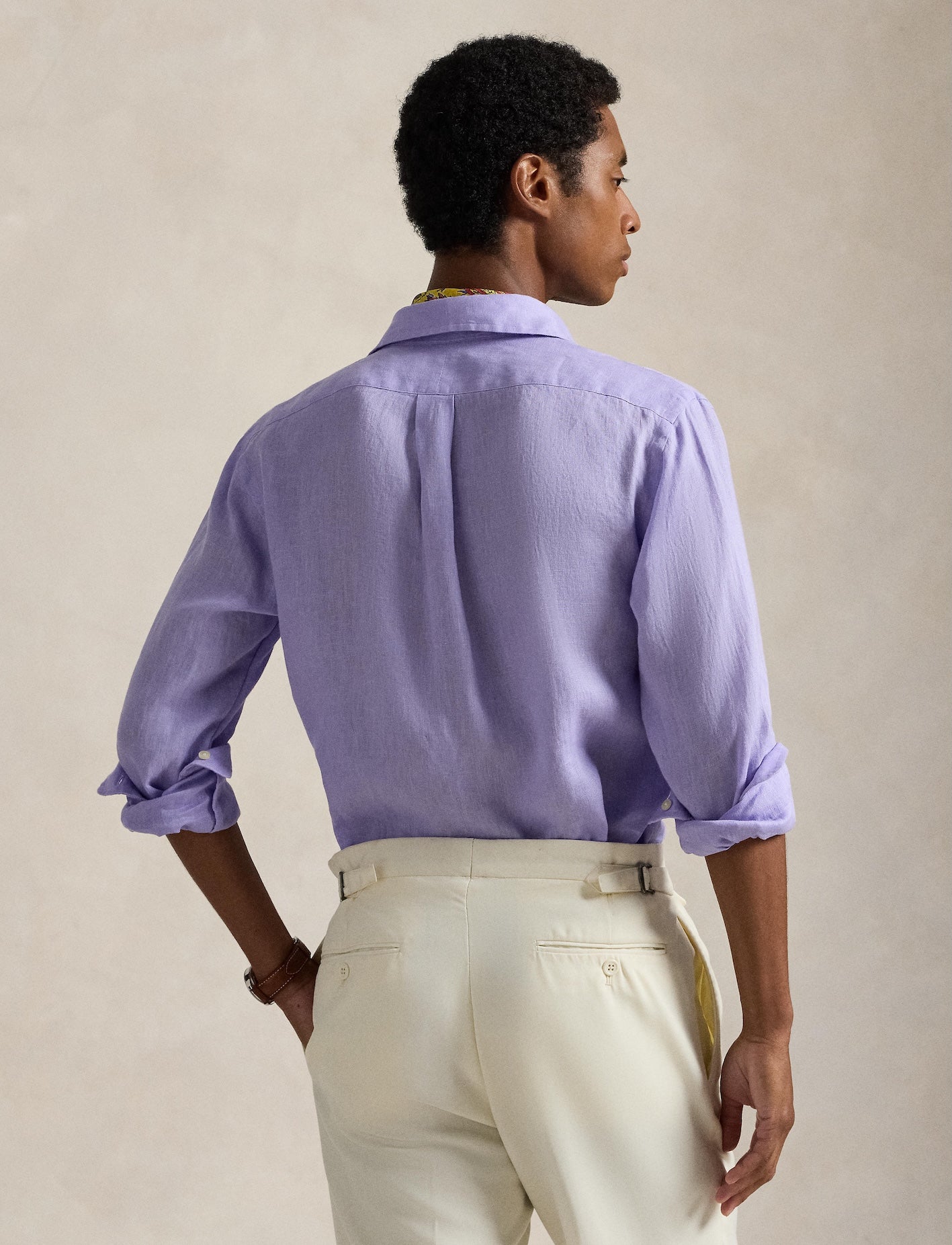 Polo Ralph Lauren - Custom Fit Linen Shirt - Sky Lavender