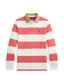 Polo Ralph Lauren - Knit Rugby Shirt - Khaki-Collar - Striped - Red/White