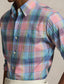 Polo Ralph Lauren - Poplin Shirt - Custom Fit - Check - Pink Blue Multi