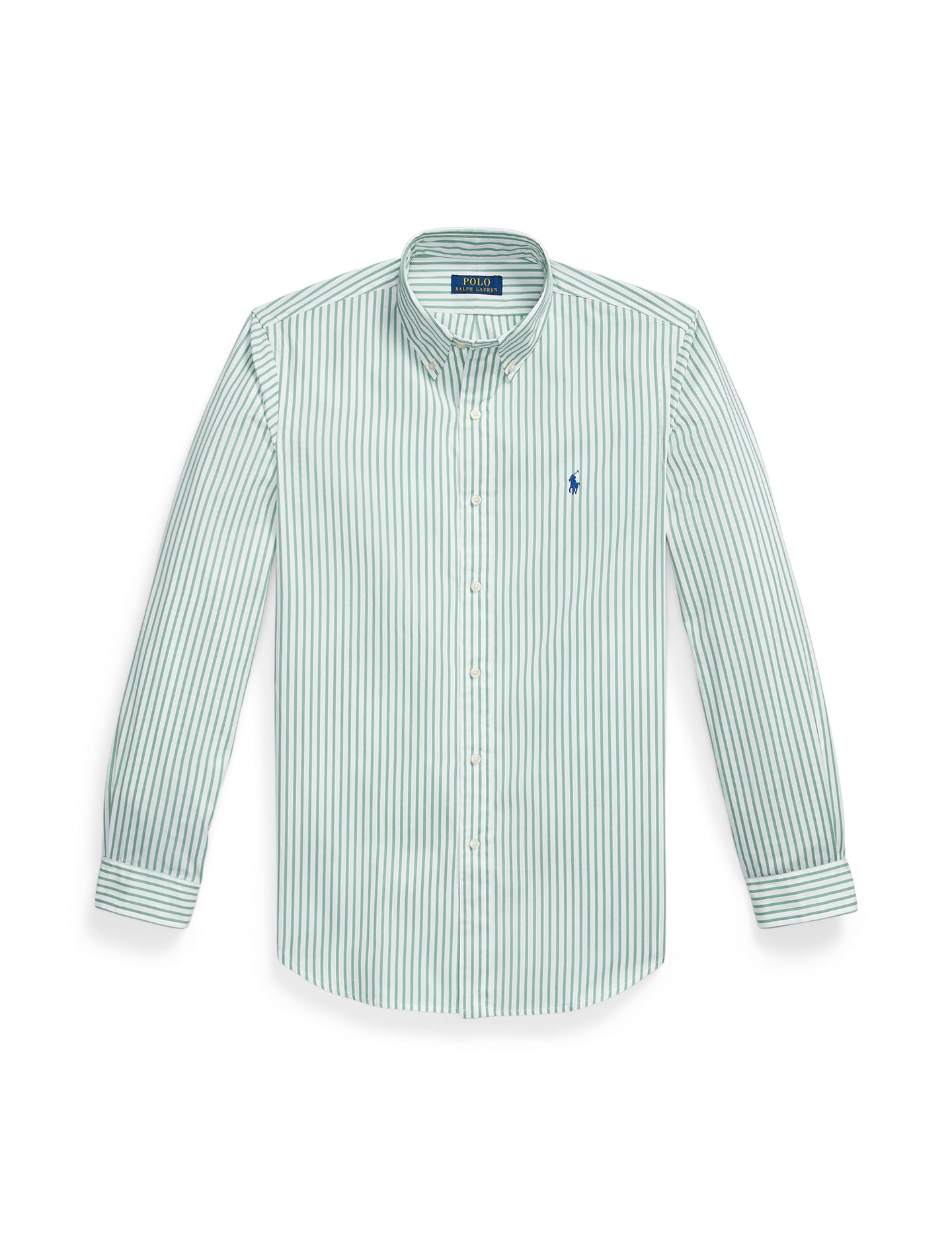 Polo Ralph Lauren - Poplin Shirt - Custom Fit - Stripe - Green/White