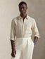 Polo Ralph Lauren - Linen Shirt - Custom Fit - Stripe - Beige/White