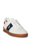 Polo Ralph Lauren - Heritage Aera Suede-Paneled Sneaker - White/Navy/Red