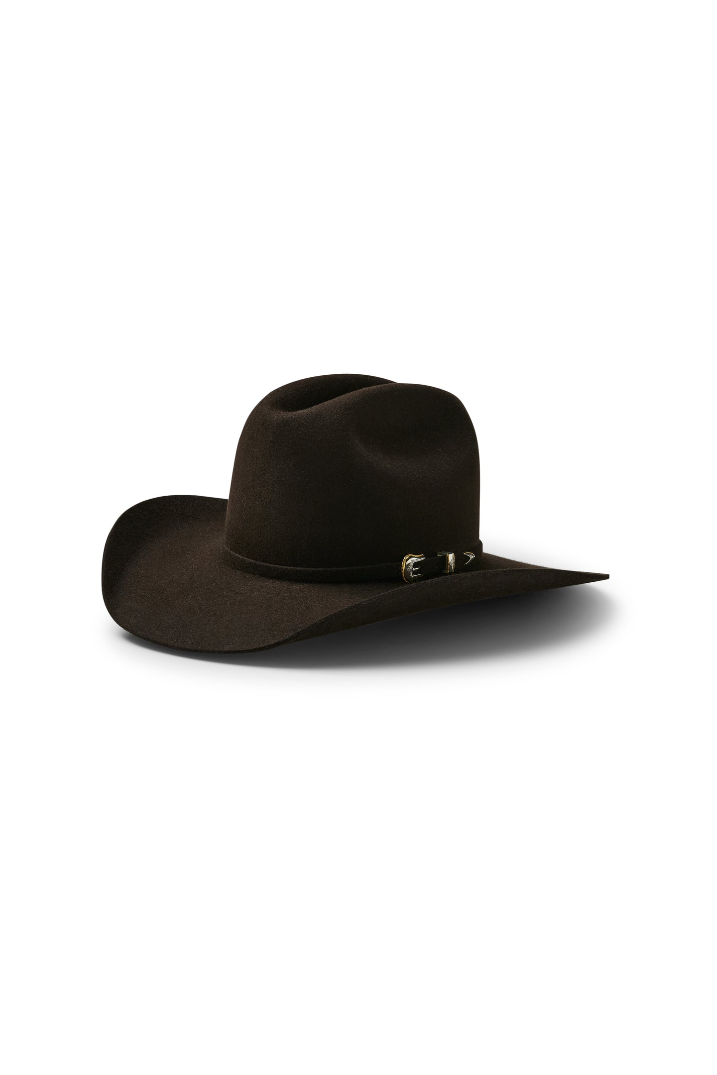 Akubra - Big Sky Hat - Bitter Chocolate with a Pro Rodeo brim and a self-coloured felt band.