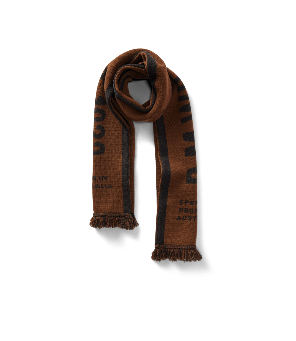R.M.Williams - RMW Merino Wool Scarf - Chocolate